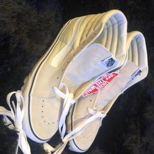 Hi top birch true white Vans